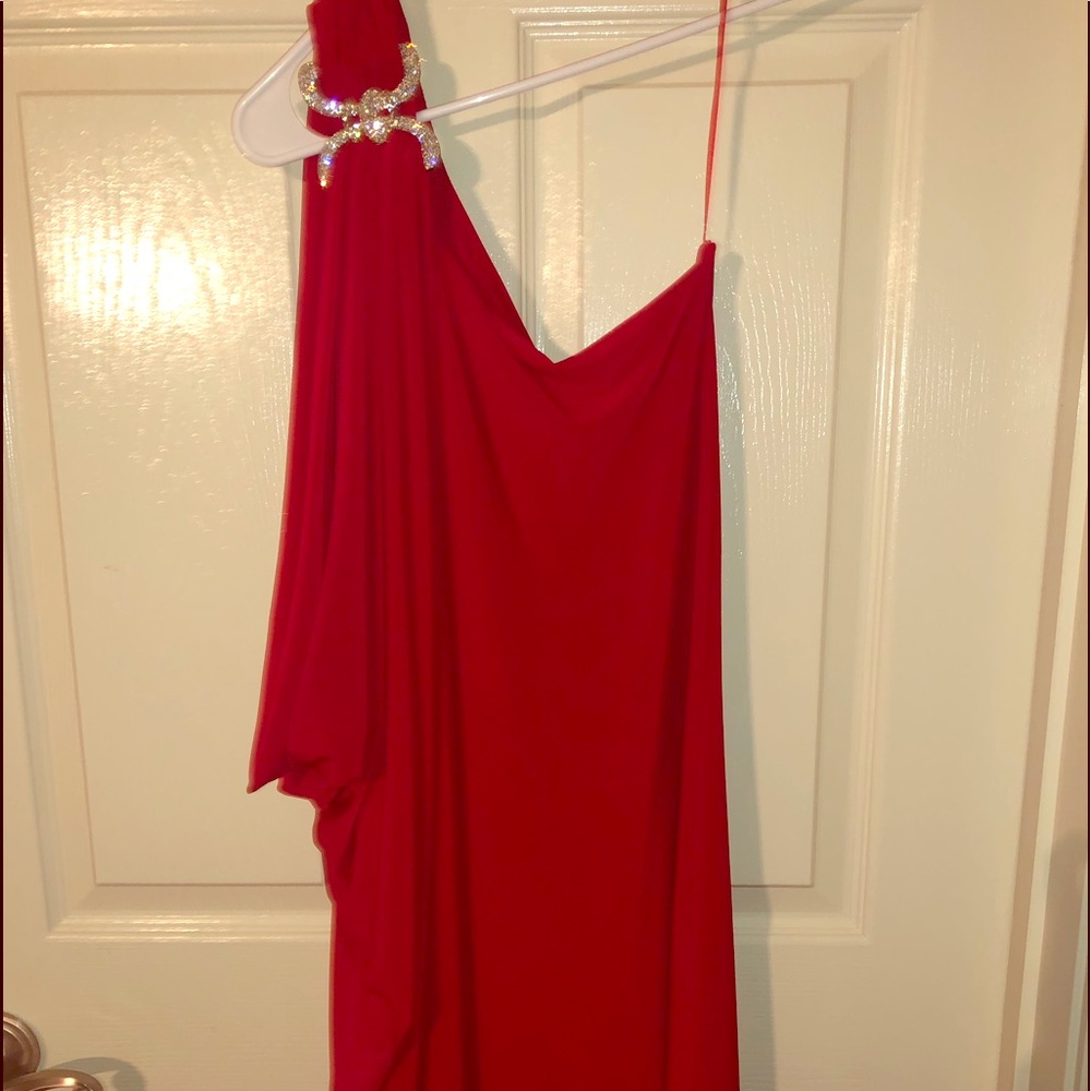 Red women’s  cocktail dress